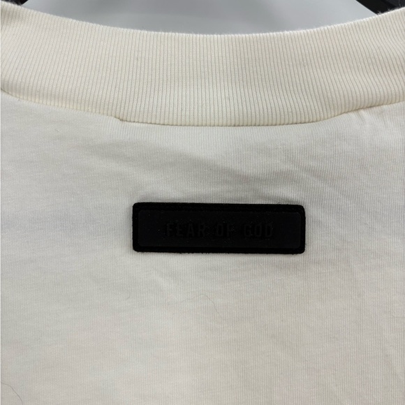 Fog Essentials Fear Of God White Oversize Long Sleeve Tee T-shirt Size medium - Picture 8 of 16